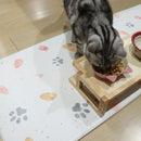 キッチンマット 拭ける おしゃれ 北欧 45×180cm 猫 ネコ 犬 イヌ 抗菌 クッション 弾力 厚み 厚手 燃えにくい 塩ビ すべり止め 滑り止め ずれない ズレ防止 diy 【納期C】【lic-kku-133】