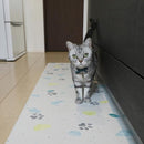 キッチンマット 拭ける おしゃれ 北欧 45×180cm 猫 ネコ 犬 イヌ 抗菌 クッション 弾力 厚み 厚手 燃えにくい 塩ビ すべり止め 滑り止め ずれない ズレ防止 diy 【納期C】【lic-kku-133】