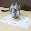 ペットマット ペット用 ランチョンマット 餌場 拭ける おしゃれ モロッカン モロッコタイル 猫 ネコ 犬 抗菌 クッション性 塩ビ すべり止め 滑り止め かわいい 【納期C】【lic-kku-135】