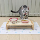 ペットマット ペット用 ランチョンマット 餌場 拭ける おしゃれ モロッカン モロッコタイル 猫 ネコ 犬 抗菌 クッション性 塩ビ すべり止め 滑り止め かわいい 【納期C】【lic-kku-135】