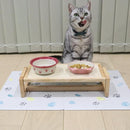 ペットマット ペット用 ランチョンマット 餌場 拭ける おしゃれ モロッカン モロッコタイル 猫 ネコ 犬 抗菌 クッション性 塩ビ すべり止め 滑り止め かわいい 【納期C】【lic-kku-135】