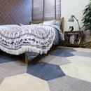 タイルカーペット 六角形 10枚セット おしゃれ 厚み 室内 犬 猫 ペット対応 床暖房 洗える 吸着 置くだけ 滑り止め マンション 賃貸 ヘキサゴン 変型 インテリア 【納期C】【lic-kku-139】