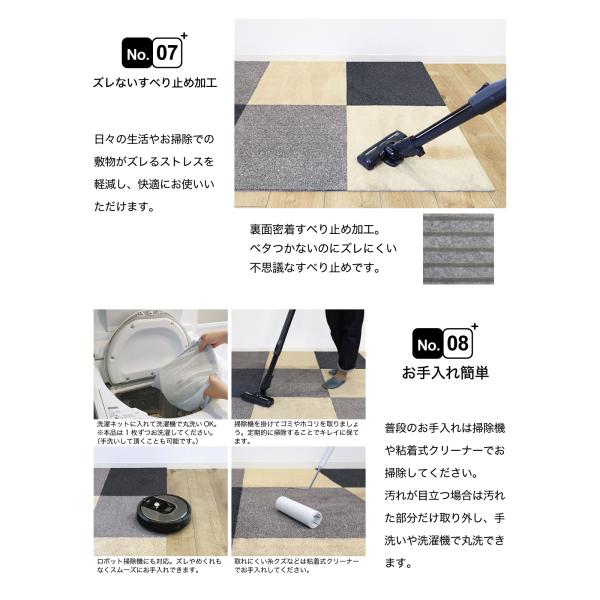 廊下マット 廊下用マット 廊下 カーペット 60cm×90cm 幅 廊下敷きカーペット 廊下敷きマット 廊下敷物 タイルカーペット 猫 ネコ 犬 洗える 軽い 滑り止め 1枚 【納期C】【lic-kku-146】