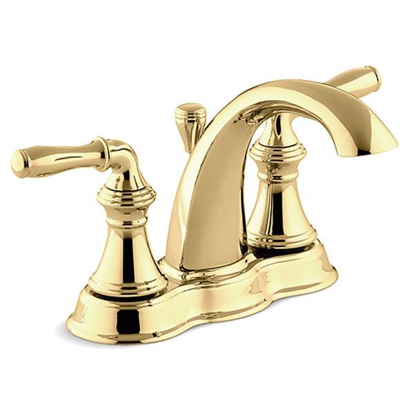 水栓 蛇口 ハンドル ダブル ゴールド 金色 部品 交換 おしゃれ キッチン 洗面所 ランドリー KOHLER コーラー 高級 ブランド 高品質 ホテル 【納期D】【lic-klr-005】