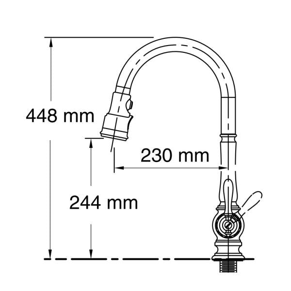 キッチン用水栓 蛇口 シャワー 伸びる 伸縮 水栓 ハンドル おしゃれ 交換 リフォーム KOHLER コーラー アメリカ 水回り メーカー 高級 ブランド 【納期D】【lic-klr-019】