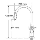 キッチン水栓 蛇口 おしゃれ キッチン用 台所 交換 リフォーム かっこいい KOHLER コーラー アメリカ 水回り メーカー 高級 ブランド 【納期D】【lic-klr-024】