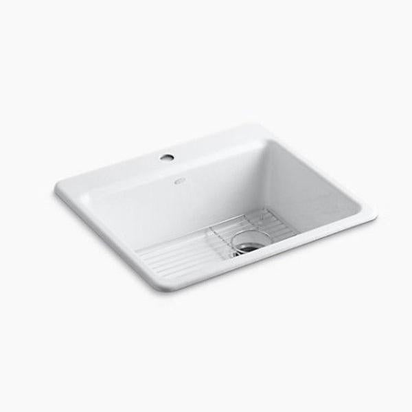 キッチンシンク ホーロー 琺瑯 洗い場 シンク台 ホワイト 白 シンプル おしゃれ 交換 リフォーム キッチン 台所 KOHLER コーラー アメリカ 高級 ブランド 【納期D】【lic-klr-034】