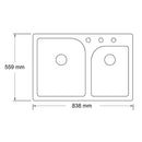 キッチンシンク 分別 2槽 シンク台 おしゃれ 交換 リフォーム キッチン 台所 KOHLER コーラー アメリカ 水回り メーカー 高級 ブランド 【納期D】【lic-klr-036】