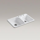 キッチンシンク 分別 2槽 シンク台 おしゃれ 交換 リフォーム キッチン 台所 KOHLER コーラー アメリカ 水回り メーカー 高級 ブランド 【納期D】【lic-klr-036】