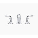 洗面用水栓 蛇口 2ハンドル ダブル おしゃれ スタイリッシュ 光沢 シルバー KOHLER コーラー アメリカ 水回り メーカー 高級 ブランド 【納期D】【lic-klr-046】