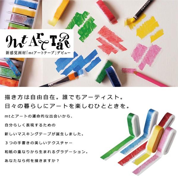 マスキングテープ 手書き風 くれよん 水彩絵の具 色鉛筆 mt art tape カモイ シール 貼ってはがせる 賃貸対応 マンション リメイク リフォーム DIY おしゃれ 【納期C】【lic-kmi-mt-022】