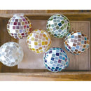 ペンダントライト LED 照明器具 おしゃれ 天井照明 ガラス モザイクタイル 球体 かわいい 昭和レトロ モダン 大正ロマン 浪漫 ボール球 ワンタッチ 取り付け簡単 【納期B】【lic-ksm-0002】