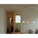 ペンダントライト LED 照明器具 おしゃれ 天井照明 ガラス モザイクタイル 球体 かわいい 昭和レトロ モダン 大正ロマン 浪漫 ボール球 ワンタッチ 取り付け簡単 【納期B】【lic-ksm-0002】