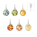 ダクトレール用照明 ペンダントライト 天井照明 照明器具 ダクトレール専用 天井 吊り下げ スポットライト おしゃれ ガラス モザイクタイル 昭和 レトロ モダン 【納期B】【lic-ksm-0004】