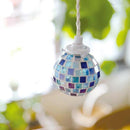 ダクトレール用照明 ペンダントライト 天井照明 照明器具 ダクトレール専用 天井 吊り下げ スポットライト おしゃれ ガラス モザイクタイル 昭和 レトロ モダン 【納期B】【lic-ksm-0004】