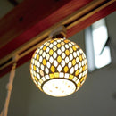 シーリングライト LED おしゃれ 天井照明 照明器具 モザイクガラス タイル モダン クラシカル 大正ロマン 浪漫 昭和レトロ ボール球 ワンタッチ 取り付け 簡単 【納期B】【lic-ksm-0005】