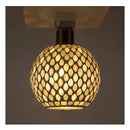 ペンダントライト LED ガラス モザイクタイル 球体 かわいい 昭和レトロ モダン 大正ロマン 浪漫 ボール球 ワンタッチ 取り付け簡単 照明器具 おしゃれ 天井照明 【納期B】【lic-ksm-0006】