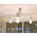 シーリングライト LED インダストリアル 3灯 おしゃれ 天井照明 器具 ワンタッチ 取り付け 簡単 シンプル 黒 ブラック グレー スリム シャープ スタイリッシュ 【納期B】【lic-ksm-0008】