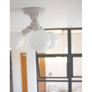 シーリングライト LED インダストリアル 3灯 おしゃれ レトロ 大型 電球 大きめ サイズ シンプル 天井照明 器具 ワンタッチ 取り付け 簡単 黒 ブラック グレー 【納期B】【lic-ksm-0011】