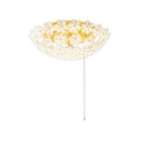 シーリングライト 花 デザイン 形 上品 ガーリー ロマンチック フェミニン 取り付け 簡単 5灯 おしゃれ 天井 照明器具 フラワー リビング 【納期B】【lic-ksm-0016】