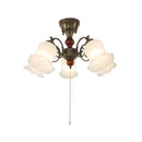 シーリングライト 花 形状 豪華 ガーリー クラシック レトロ 落ち着いた デザイン 簡単 5灯 おしゃれ 天井 照明 器具 フラワー リビング 【納期B】【lic-ksm-0021】