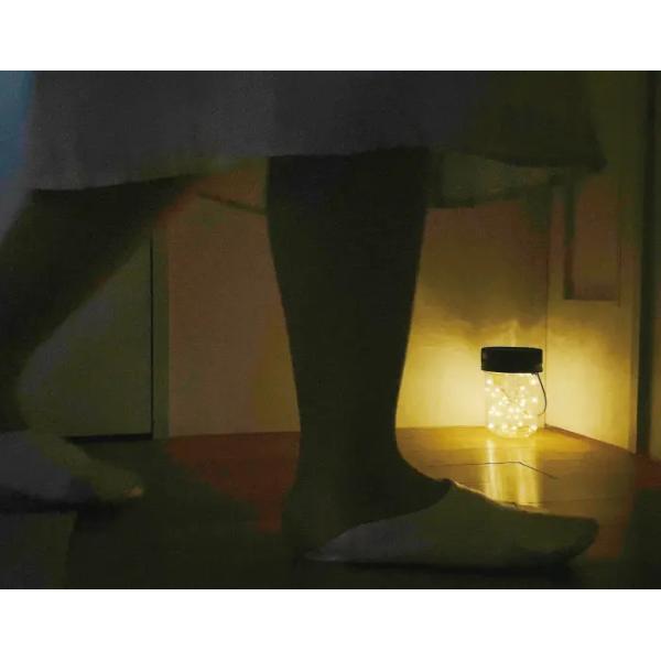 センサーライト 屋内 人感センサー 室内 ガラスジャー 照明 電池式 フロアライト テーブル 卓上 階段 廊下 トイレ 足元 フットライト 玄関 インテリア おしゃれ 【納期B】【lic-ksm-0024】