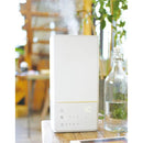 超音波加湿器 5畳 8畳 LEDライト 超音波振動 加熱方式 噴射 ヒーター アロマオイル 上部給水式 給水タンク 湿度コントロール シンプル 白 【納期B】【lic-ksm-0026】