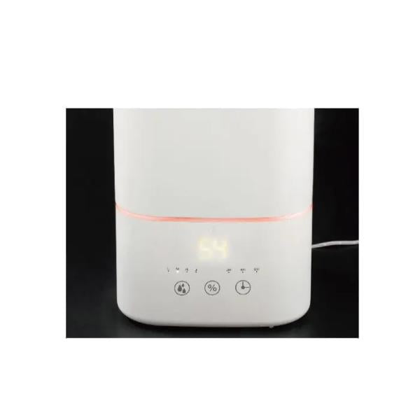 超音波加湿器 5畳 8畳 LEDライト 大容量 超音波振動 噴射 ミスト アロマオイル 上部給水式 給水タンク 湿度 シンプル 白 オフタイマー 小型 【納期B】【lic-ksm-0027】