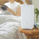 超音波加湿器 LEDライト 3畳 6畳 アロマディフューザー 超音波振動 ミスト 噴射 上から 給水タンク シンプル ホワイト オフタイマー 小型 【納期B】【lic-ksm-0029】