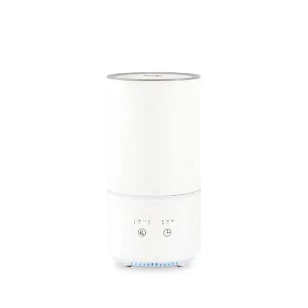 超音波加湿器 1リットル 1L アロマディフューザー LEDライト 3畳 6畳 ミスト 噴射 上から 給水タンク シンプル ホワイト オフタイマー 小型 【納期B】【lic-ksm-0030】