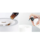 超音波加湿器 1リットル 1L アロマディフューザー LEDライト 3畳 6畳 ミスト 噴射 上から 給水タンク シンプル ホワイト オフタイマー 小型 【納期B】【lic-ksm-0030】