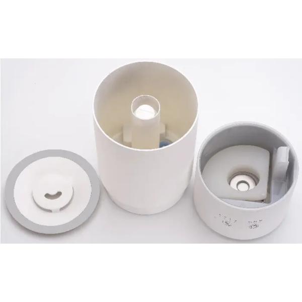 超音波加湿器 1リットル 1L アロマディフューザー LEDライト 3畳 6畳 ミスト 噴射 上から 給水タンク シンプル ホワイト オフタイマー 小型 【納期B】【lic-ksm-0030】