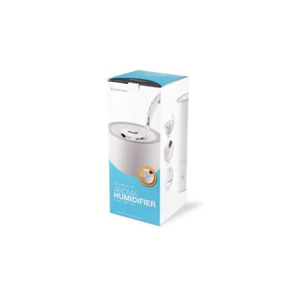 超音波加湿器 1リットル 1L アロマディフューザー LEDライト 3畳 6畳 ミスト 噴射 上から 給水タンク シンプル ホワイト オフタイマー 小型 【納期B】【lic-ksm-0030】