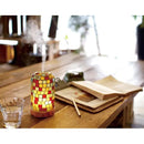 アロマディフューザー LEDライト 照明 電球 間接照明 モザイクガラス シェード 昭和 レトロ モダン おしゃれ 大正浪漫 浪漫 寝室 デスク 超音波 振動 ミスト噴射 【納期B】【lic-ksm-0033】