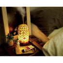 アロマディフューザー LEDライト 照明 電球 間接照明 モザイクガラス シェード 昭和 レトロ モダン おしゃれ 大正浪漫 浪漫 寝室 デスク 超音波 振動 ミスト噴射 【納期B】【lic-ksm-0033】