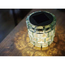 ソーラーライト 屋外 防水 庭 ガーデンライト 玄関 エントランス 階段 駐車場 地面 ガレージ ガラスタイル モザイク LED 充電池 かわいい おしゃれ レトロ 昭和 【納期B】【lic-ksm-0034】