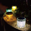 ソーラーライト 屋外 防水 庭 ガーデンライト 玄関 エントランス 階段 駐車場 地面 ガレージ ガラスタイル モザイク LED 充電池 かわいい おしゃれ レトロ 昭和 【納期B】【lic-ksm-0034】