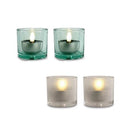 ソーラーライト 屋外 防水 庭 ガーデンライト 玄関 キャンドル風 リアル ガラス LED 充電式 かわいい おしゃれ レトロ 昭和 モダン 幻想的 太陽光 2個セット 【納期B】【lic-ksm-0035】