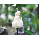 ソーラーライト 屋外 防水 庭 ガーデンライト ガーデニング 差し込み 地面 地中 オーナメント 園芸 玄関 エントランス 駐車場 ガレージ LED 充電式 動物 飾り 【納期B】【lic-ksm-0038】