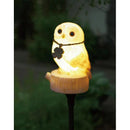 ソーラーライト 屋外 防水 庭 ガーデンライト ガーデニング 差し込み 地面 地中 オーナメント 園芸 玄関 エントランス 駐車場 ガレージ LED 充電式 動物 飾り 【納期B】【lic-ksm-0038】