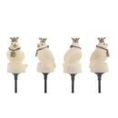 ソーラーライト 屋外 防水 庭 ガーデンライト ガーデニング 差し込み 地面 地中 オーナメント 園芸 玄関 エントランス 駐車場 ガレージ LED 充電式 動物 飾り 【納期B】【lic-ksm-0038】