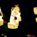 ソーラーライト 屋外 防水 庭 ガーデンライト ガーデニング 差し込み 地面 地中 オーナメント 園芸 玄関 エントランス 駐車場 ガレージ LED 充電式 動物 飾り 【納期B】【lic-ksm-0038】