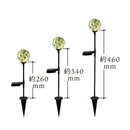 ソーラーライト 屋外 防水 庭 ガーデンライト ガーデニング 差し込み 地面 地中 モザイクガラス タイル 園芸 玄関 駐車場 ガレージ LED 充電式 モダン レトロ 【納期B】【lic-ksm-0039】