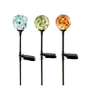 ソーラーライト 屋外 防水 庭 ガーデンライト ガーデニング 差し込み 地面 地中 モザイクガラス タイル 園芸 玄関 駐車場 ガレージ LED 充電式 モダン レトロ 【納期B】【lic-ksm-0039】