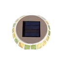 ソーラーライト 屋外 防水 庭 ガーデンライト LED 充電池 おしゃれ レトロ 昭和 玄関 階段 駐車場 地面 ガレージ ガラスタイル モザイク タイル 屋上 ベランダ 【納期B】【lic-ksm-0041】