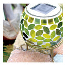 ソーラーライト 屋外 防水 庭 ガーデンライト LED 充電池 おしゃれ レトロ 昭和 玄関 階段 駐車場 地面 ガレージ ガラスタイル モザイク タイル 屋上 ベランダ 【納期B】【lic-ksm-0041】