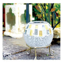 ソーラーライト 屋外 防水 庭 ガーデンライト LED 充電池 おしゃれ レトロ 昭和 玄関 階段 駐車場 地面 ガレージ ガラスタイル モザイク タイル 屋上 ベランダ 【納期B】【lic-ksm-0041】