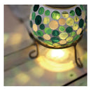 ソーラーライト 屋外 防水 庭 ガーデンライト LED 充電池 おしゃれ レトロ 昭和 玄関 階段 駐車場 地面 ガレージ ガラスタイル モザイク タイル 屋上 ベランダ 【納期B】【lic-ksm-0041】