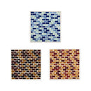 飛び石 庭 ガーデンステップ モザイクガラス モザイクタイル 飛石 踏み石 玄関アプローチ 昭和レトロ モダン 飾り 装飾 日本庭園 日本家屋 芝生 土 置き石 置石 【納期B】【lic-ksm-0046】