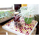 飛び石 庭 ガーデンステップ モザイクガラス モザイクタイル 飛石 踏み石 玄関アプローチ 昭和レトロ モダン 飾り 装飾 日本庭園 日本家屋 芝生 土 置き石 置石 【納期B】【lic-ksm-0046】